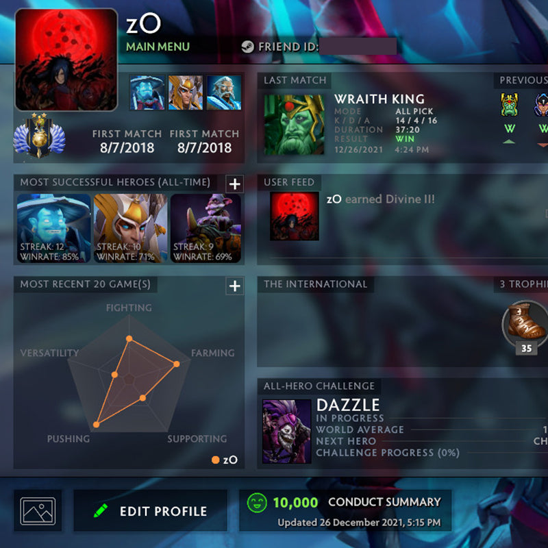 Divin I | MMR : 4950 - Comportement : 10000