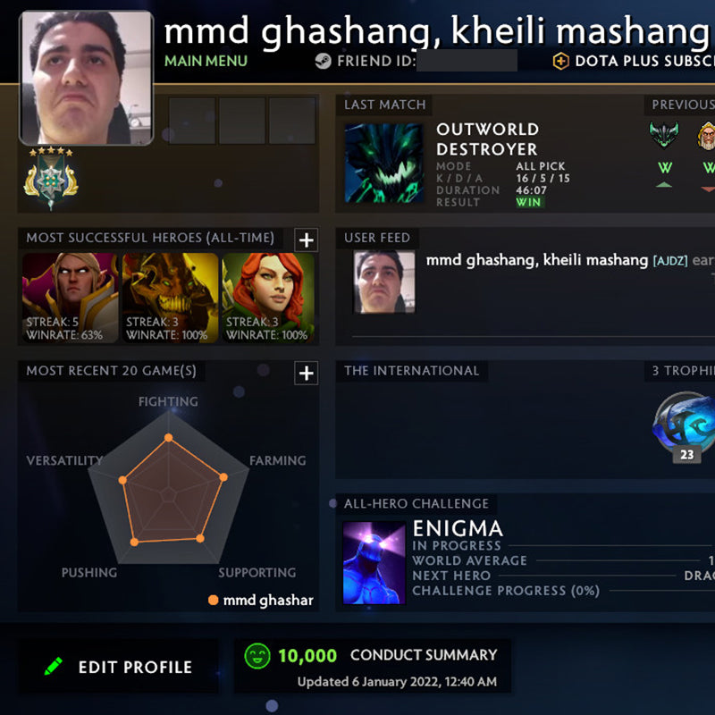 Archonte V | MMR : 3010 - Comportement : 10000