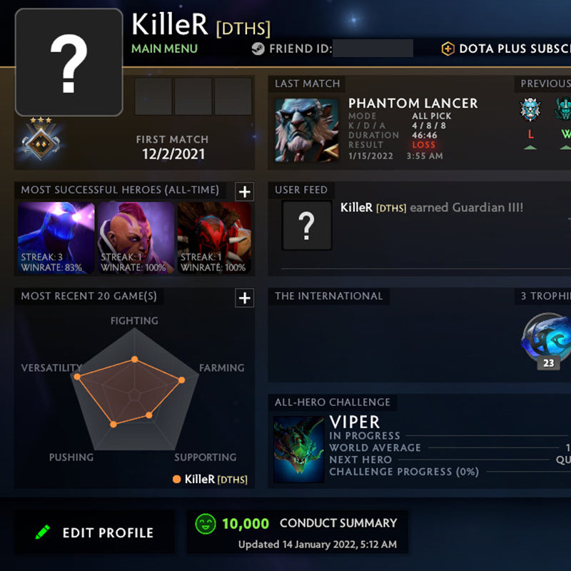 Gardien III | MMR : 1210 - Comportement : 10000