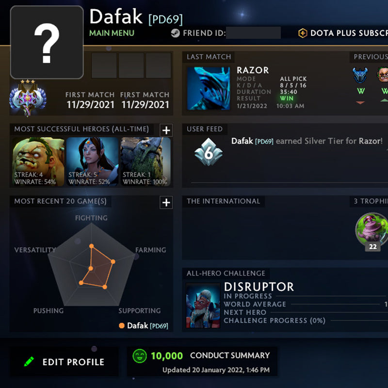 Ancient III | MMR: 4210 - Behavior: 10000