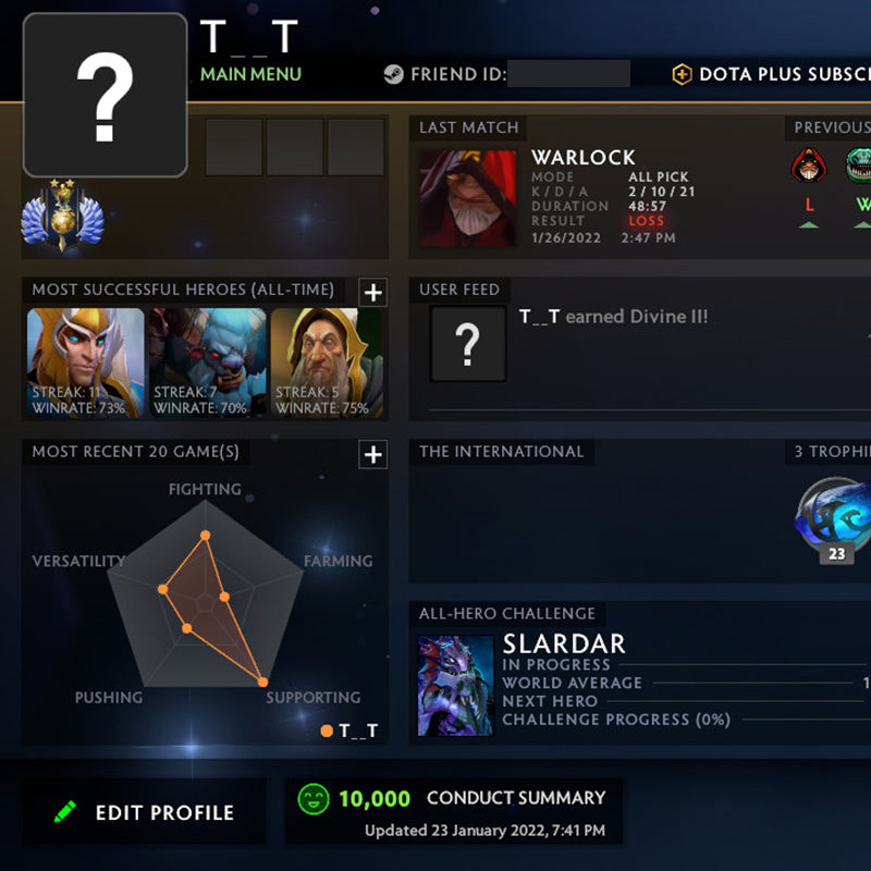 Divin II | MMR : 5000 - Comportement : 10000