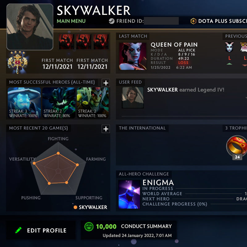 Legend IV | MMR: 3500 - Behavior: 10000