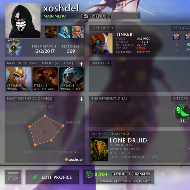 Herald V | MMR: 740 - Behavior: 8900