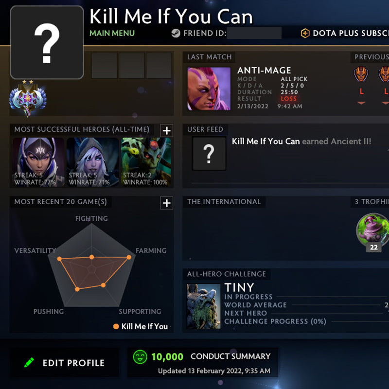 Ancient II | MMR: 4060 - Behavior: 10000