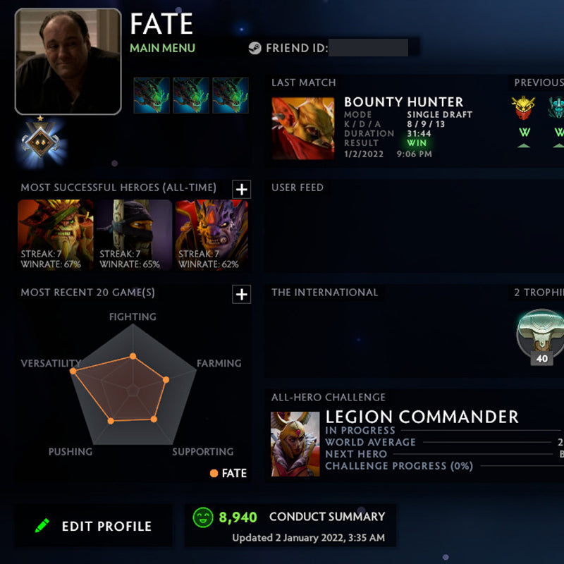 Gardien I | MMR : 810 - Comportement : 8940