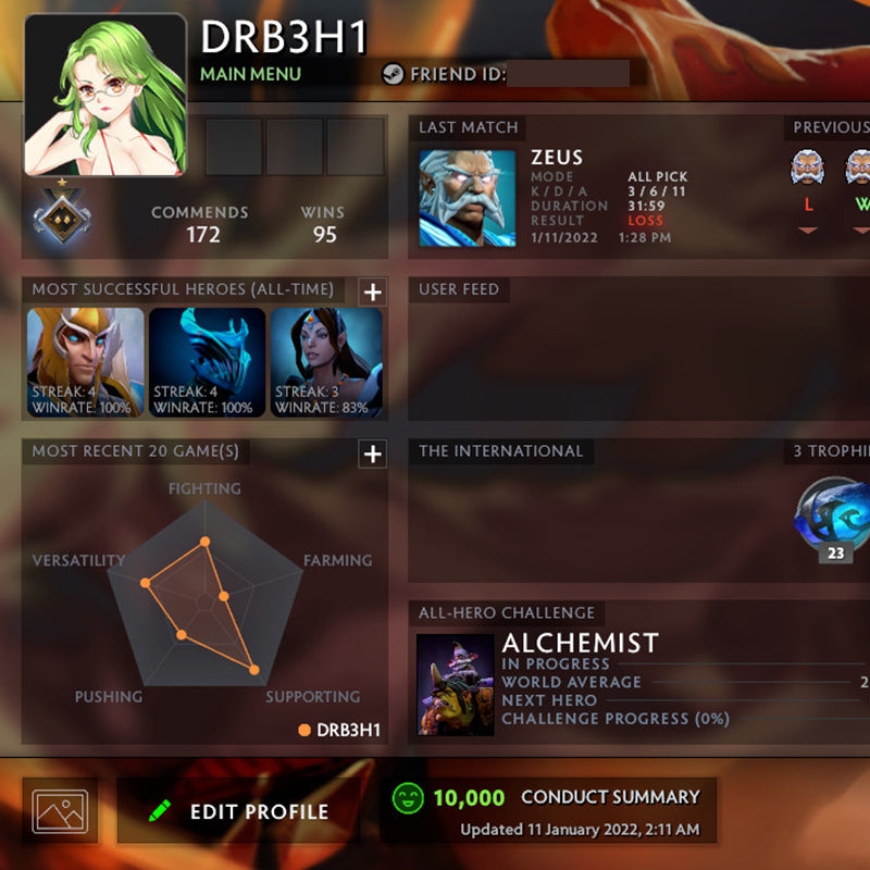 Gardien I | MMR : 880 - Comportement : 10000