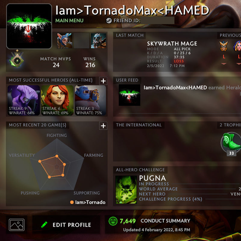 Héraut I | MMR : 120 - Comportement : 7649