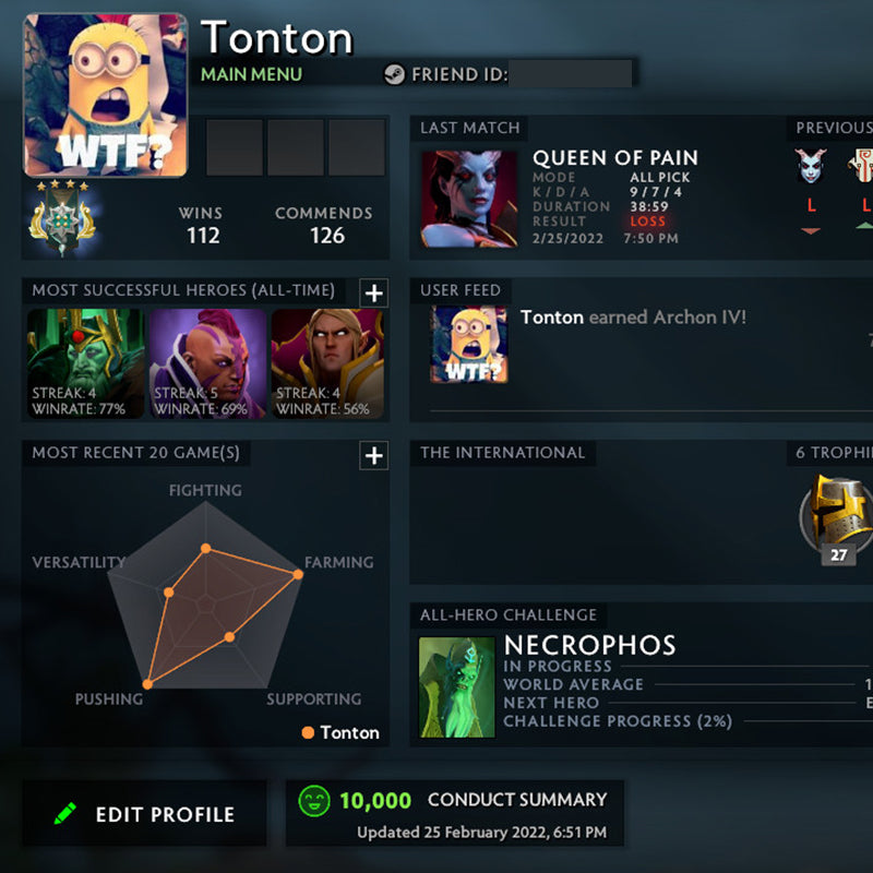 Archonte IV | MMR : 2690 - Comportement : 10000