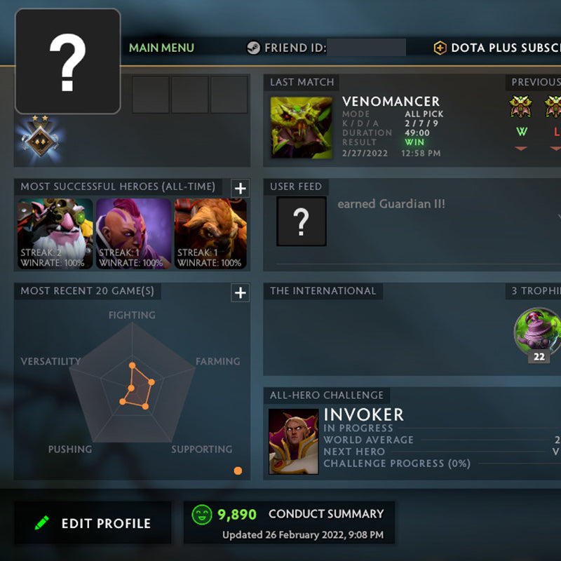 Gardien II | MMR : 1070 - Comportement : 9890