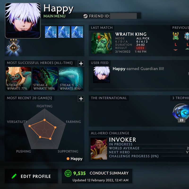 Gardien III | MMR : 1130 - Comportement : 9535