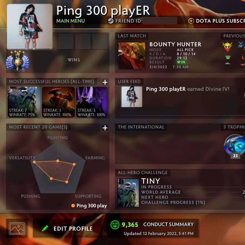 Divin IV | MMR : 5300 - Comportement : 9365