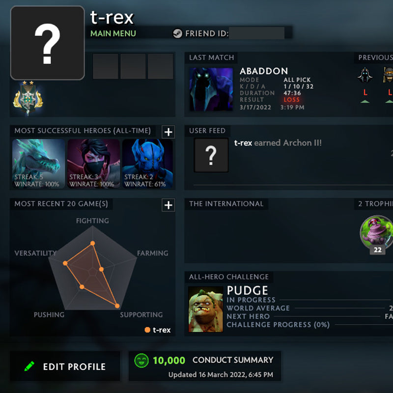 Archonte II | MMR : 2470 - Comportement : 10000