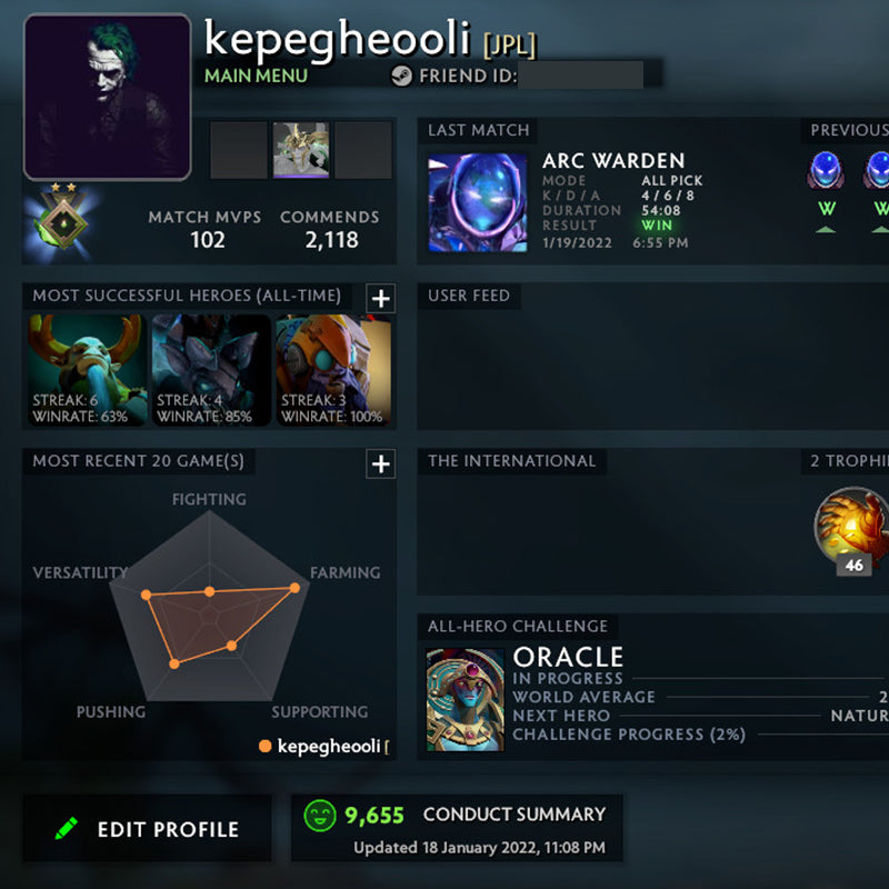 Héraut II | MMR : 70 - Comportement : 9655