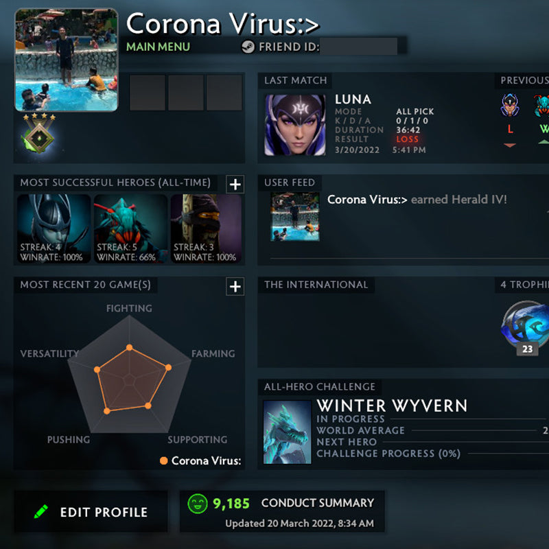 Gardien IV | MMR : 560 - Comportement : 9185