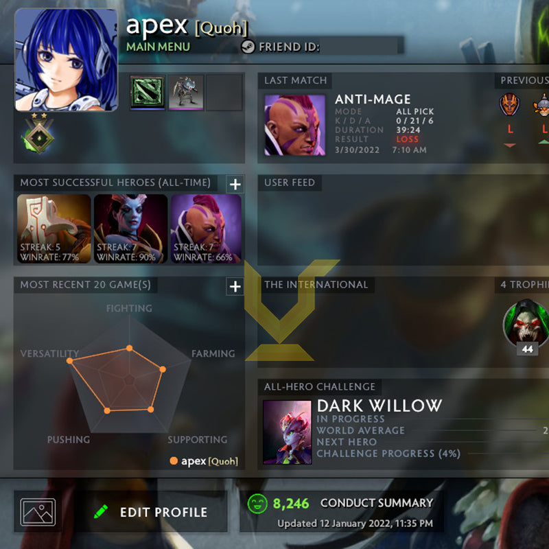 Héraut II | MMR : 90 - Comportement : 8246