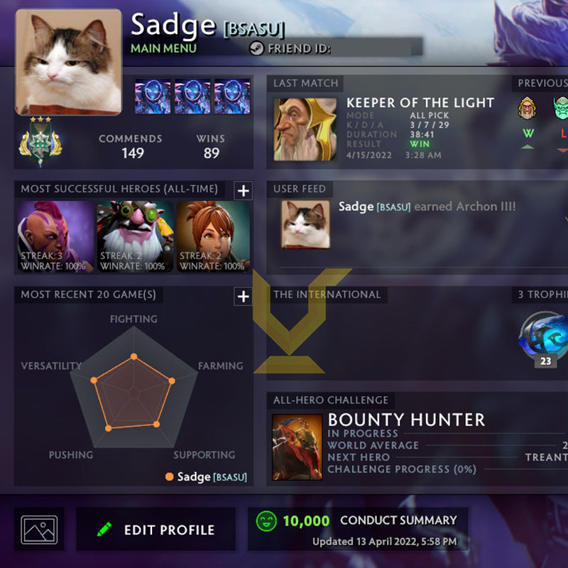 Archonte III | MMR : 2690 - Comportement : 10000