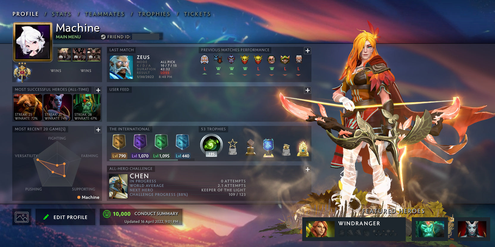 Legend III | MMR: 3450 - Behavior: 10000