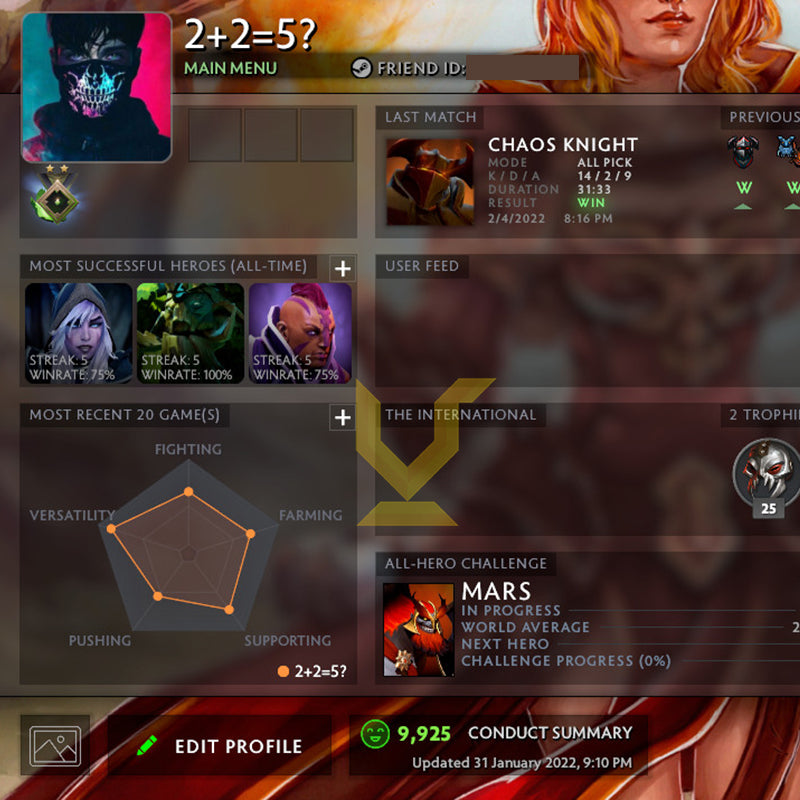 Herald II | MMR: 210 - Behavior: 9925