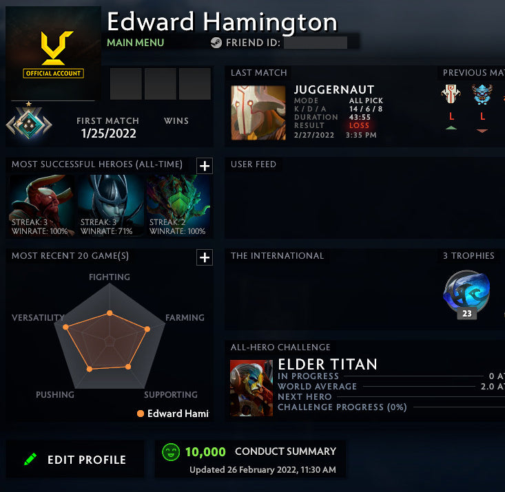 Crusader I | MMR: 1650 - Behavior: 10000