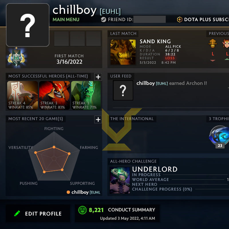 Archonte Ier | MMR : 2330 - Comportement : 8500