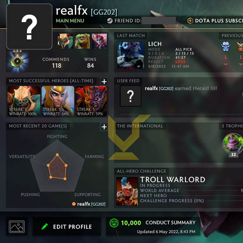 Herald III | MMR: 410 - Behavior: 10000