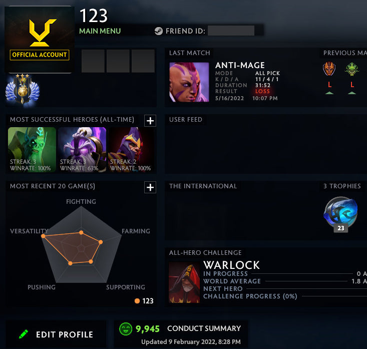 Divine III | MMR: 5010 - Behavior: 9945