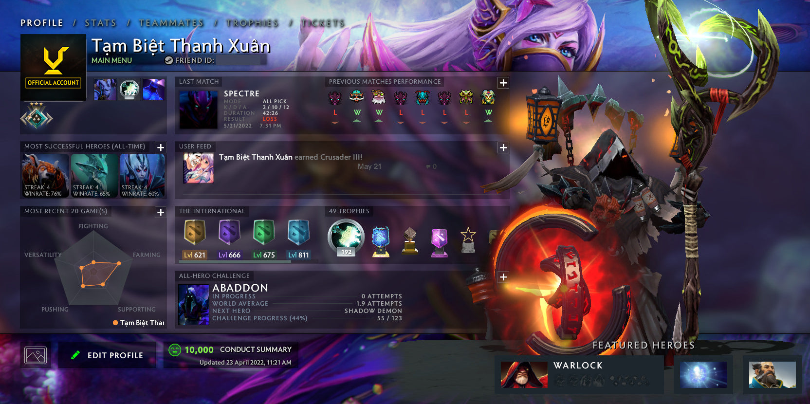 Crusader III | MMR: 1840 - Behavior: 9000