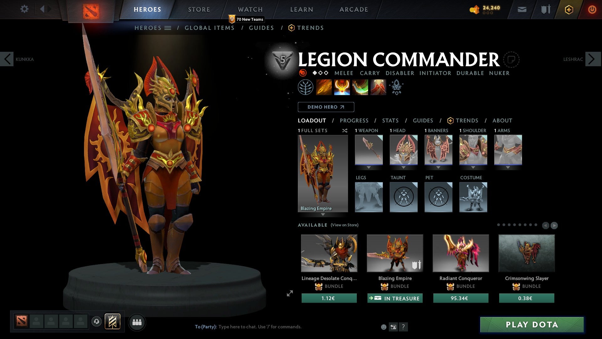 Legend V | MMR: 3718 - Behavior: 9460