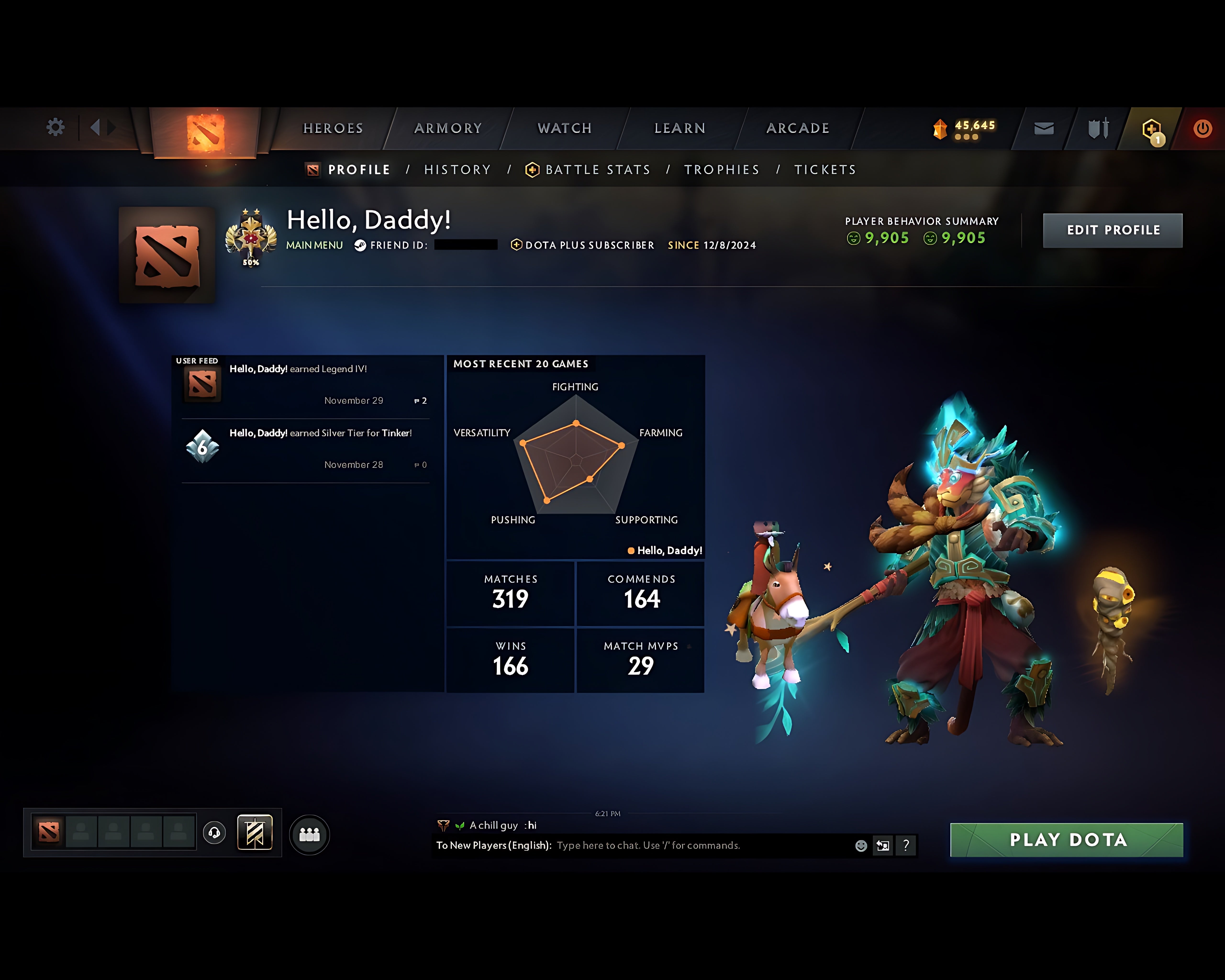 Legend II | MMR: 3311 - Behavior: 9905 - Communication: 9905