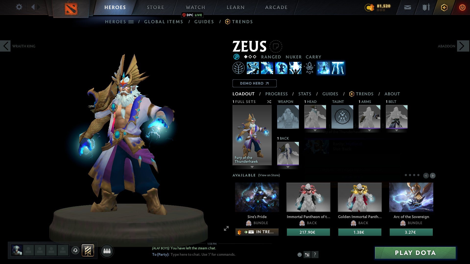 Immortal [ 1848 ] | MMR: 7538 - Behavior: 9950