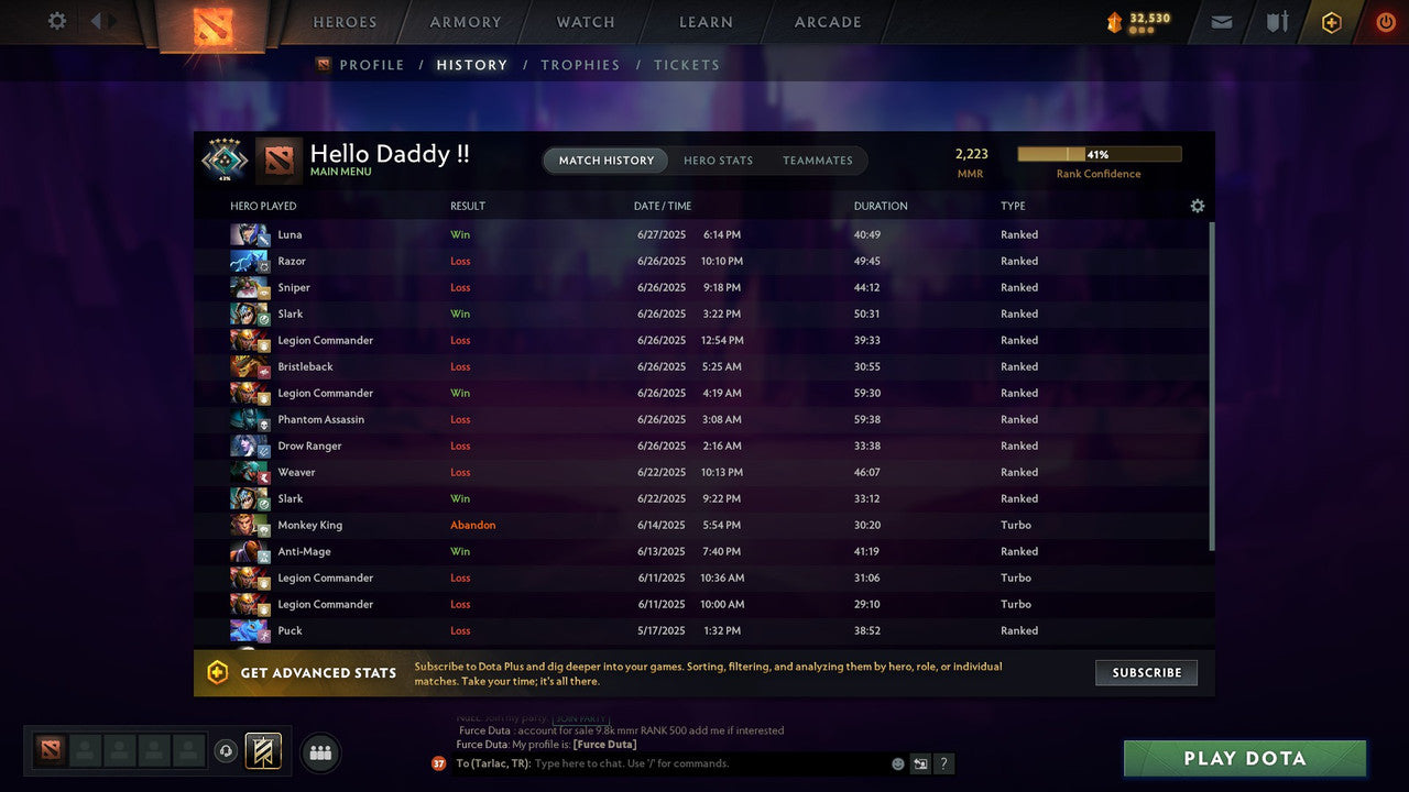 MMR: 2223 - Behavior: 11740 - Communication: 11290