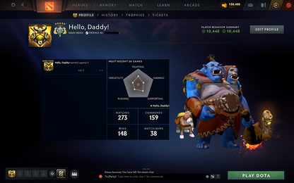 Archon V | MMR: 2892 - Behavior: 10440