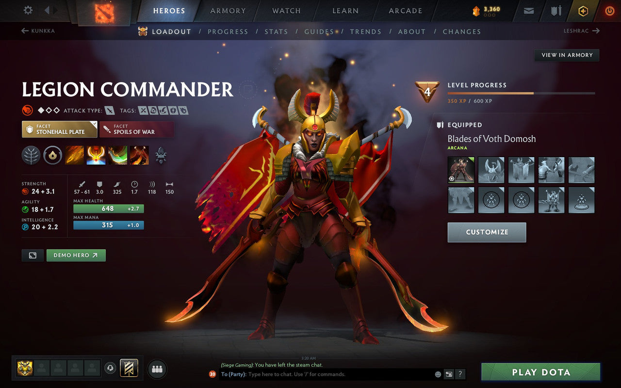 Legend I | MMR: 3125 - Behavior: 12000