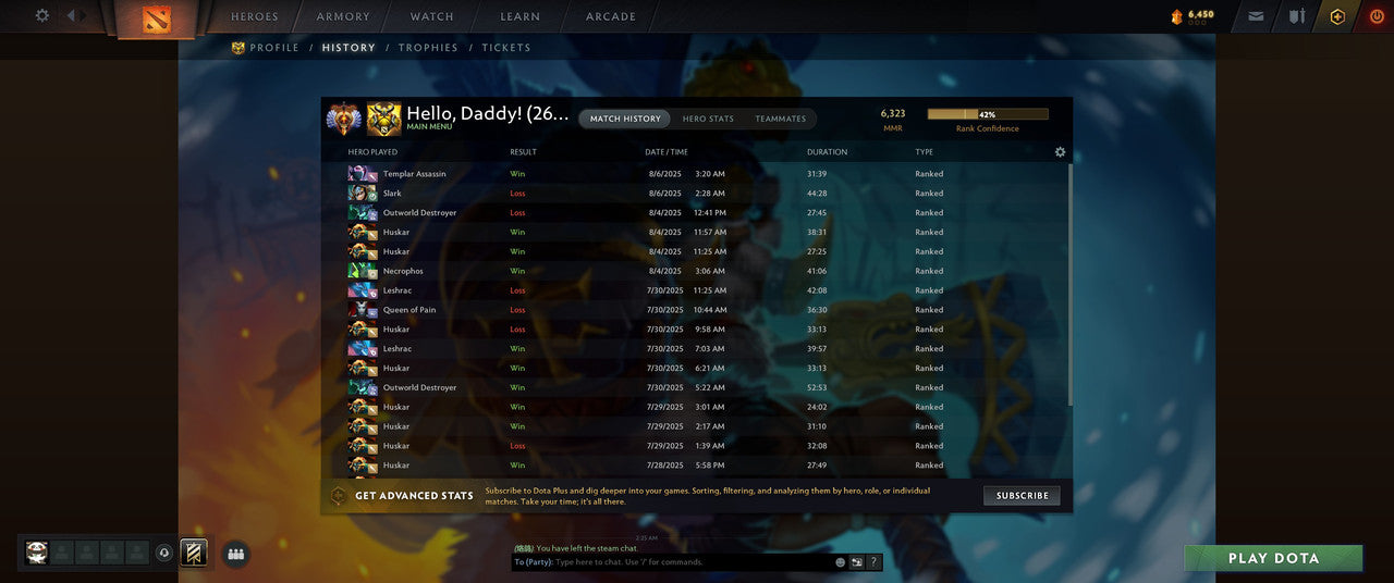 Immortal | MMR: 6323 - Behavior: 12000