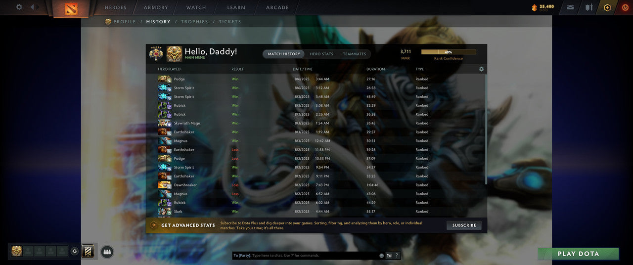 Legend V | MMR: 3711 - Behavior: 12000