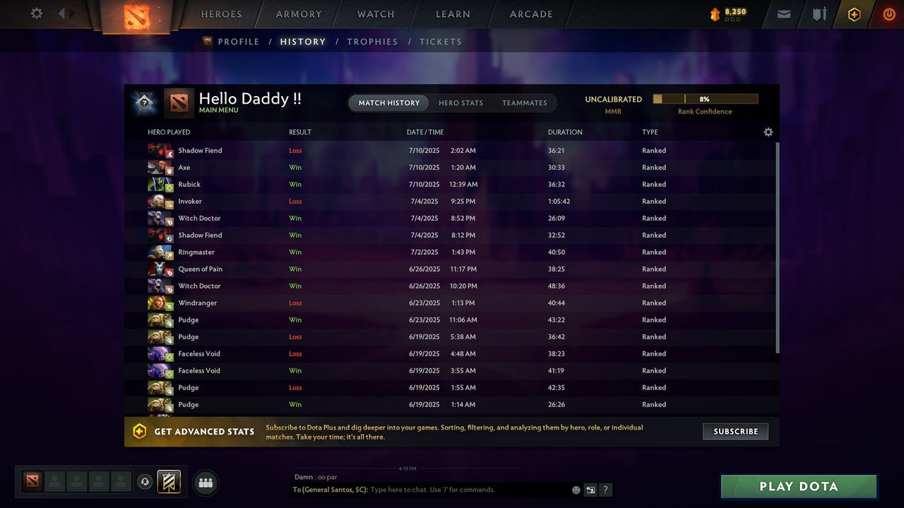 MMR: 1100 - Behavior: 8633 - Communication: 8633