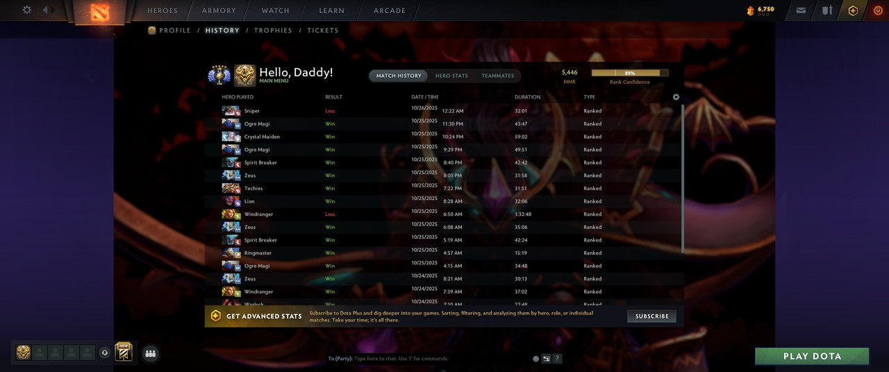 Divine V | MMR: 5446 - Behavior: 12000