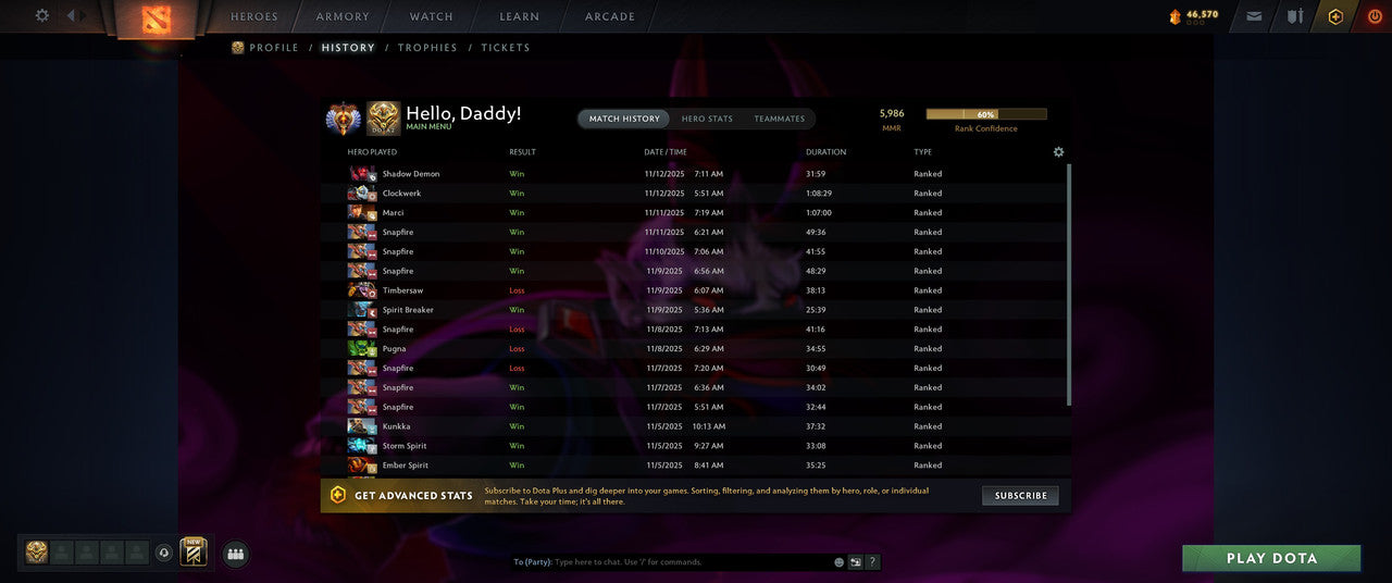 Immortal | MMR: 5986 - Behavior: 12000