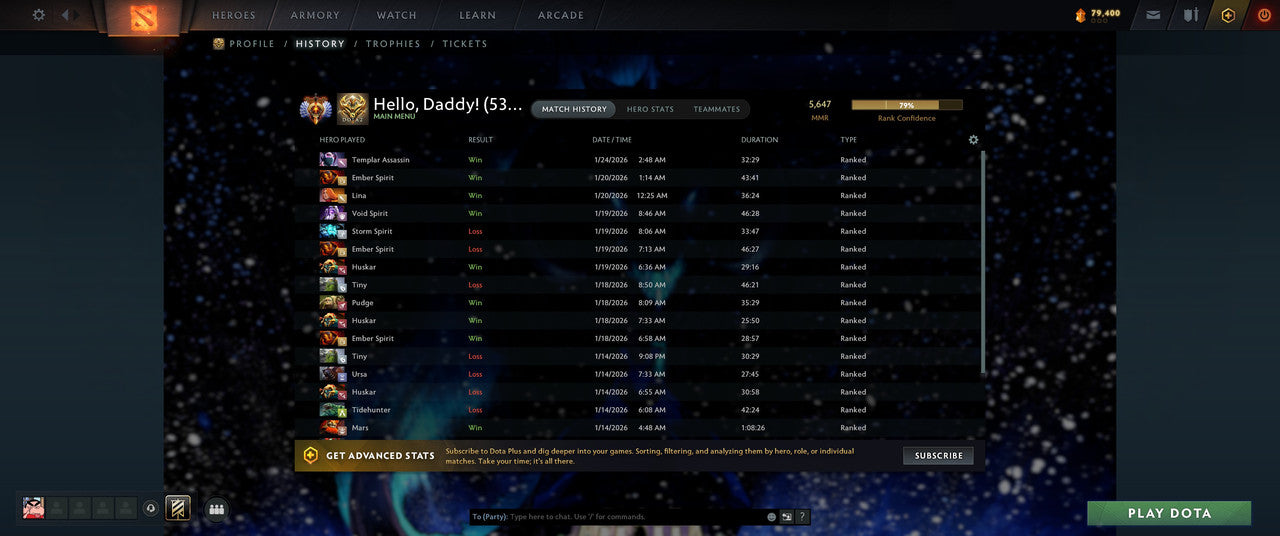 Immortal | MMR: 5647 - Behavior: 12000