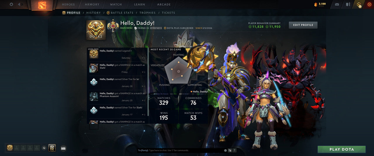 Legend I | MMR: 3085 - Behavior: 11950