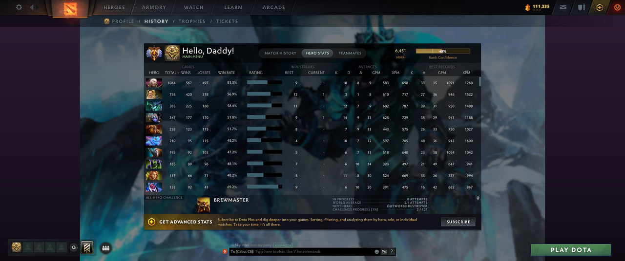 Immortal | MMR: 6451 - Behavior: 10111