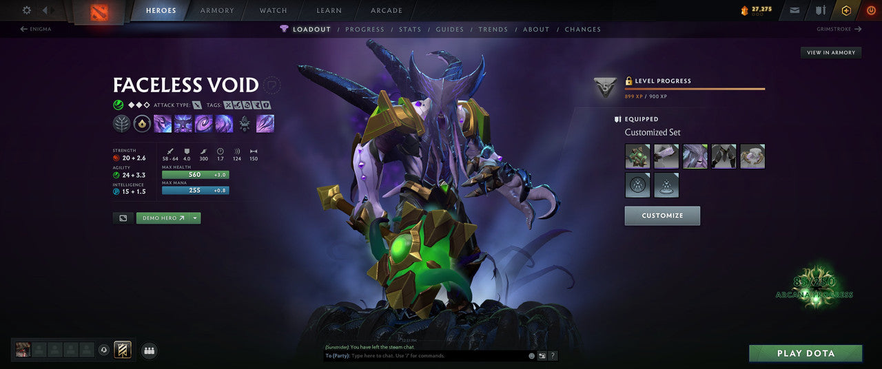 Immortal [ 100 ] | MMR: 12376 - Behavior: 9373