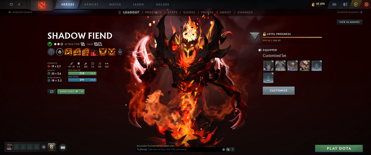Immortal [ 100 ] | MMR: 12376 - Behavior: 9373