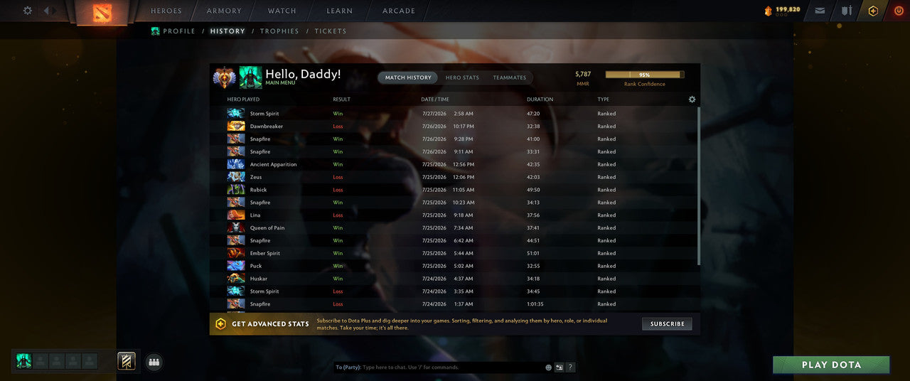 Immortal | MMR: 5787 - Behavior: 11948