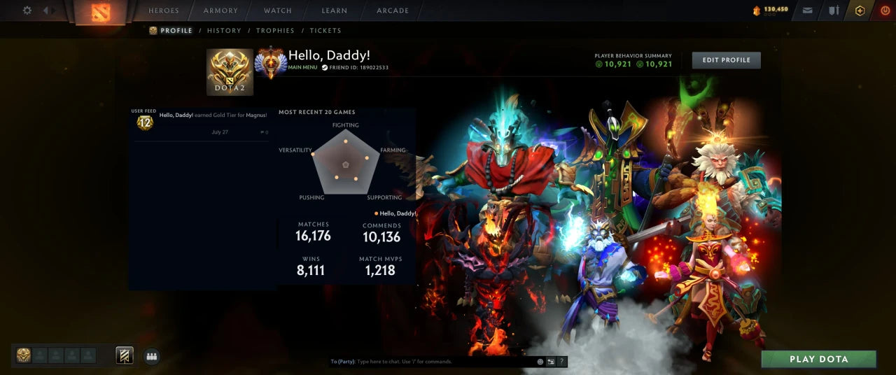 Immortal | MMR: 6426 - Behavior: 10921