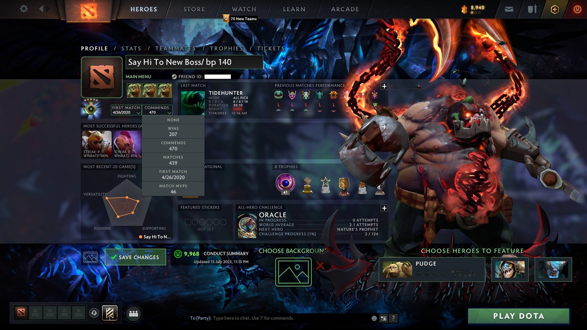 Herald V | MMR: 605 - Behavior: 10000