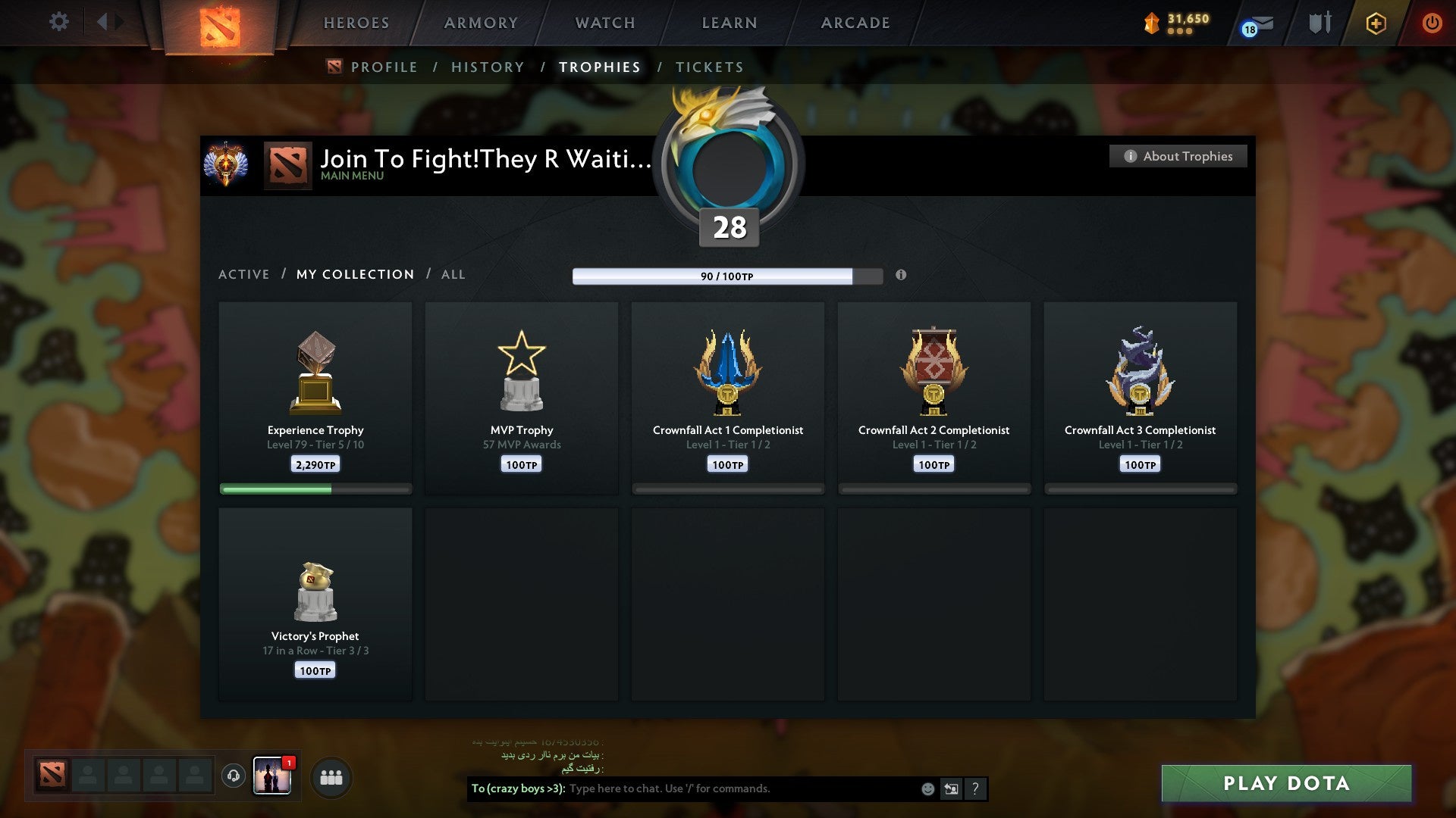 Immortal | MMR: 7002 - Behavior: 11943 - Communication: 11943