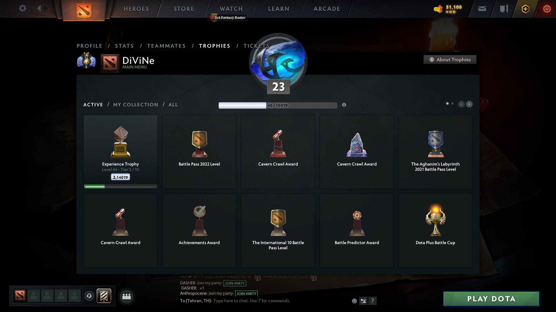Divine II | MMR: 4797 - Behavior: 9125