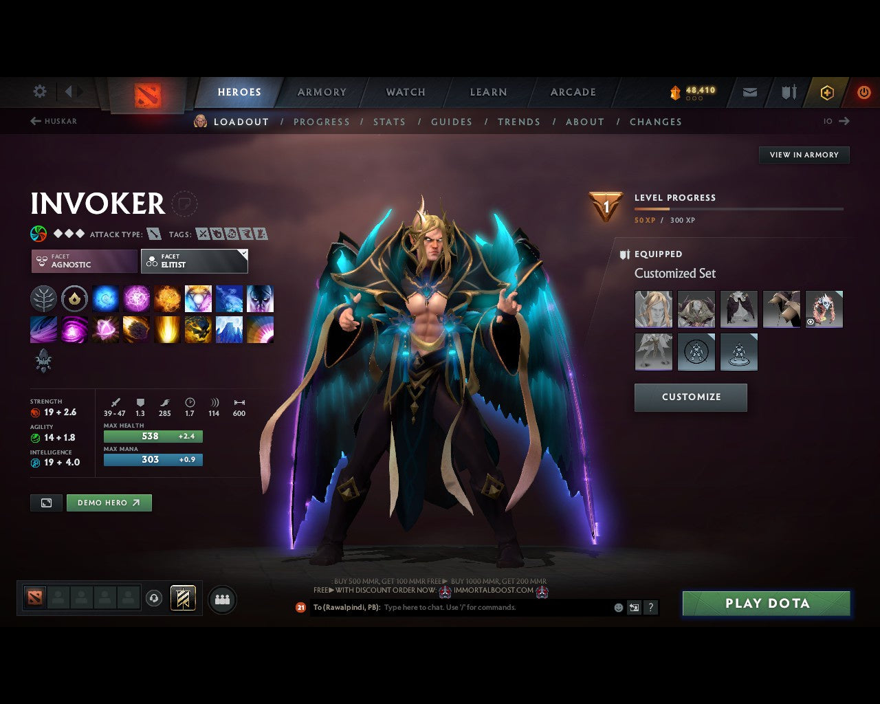 Immortal | MMR: 7516 - Behavior: 11813 - Communication: 11813