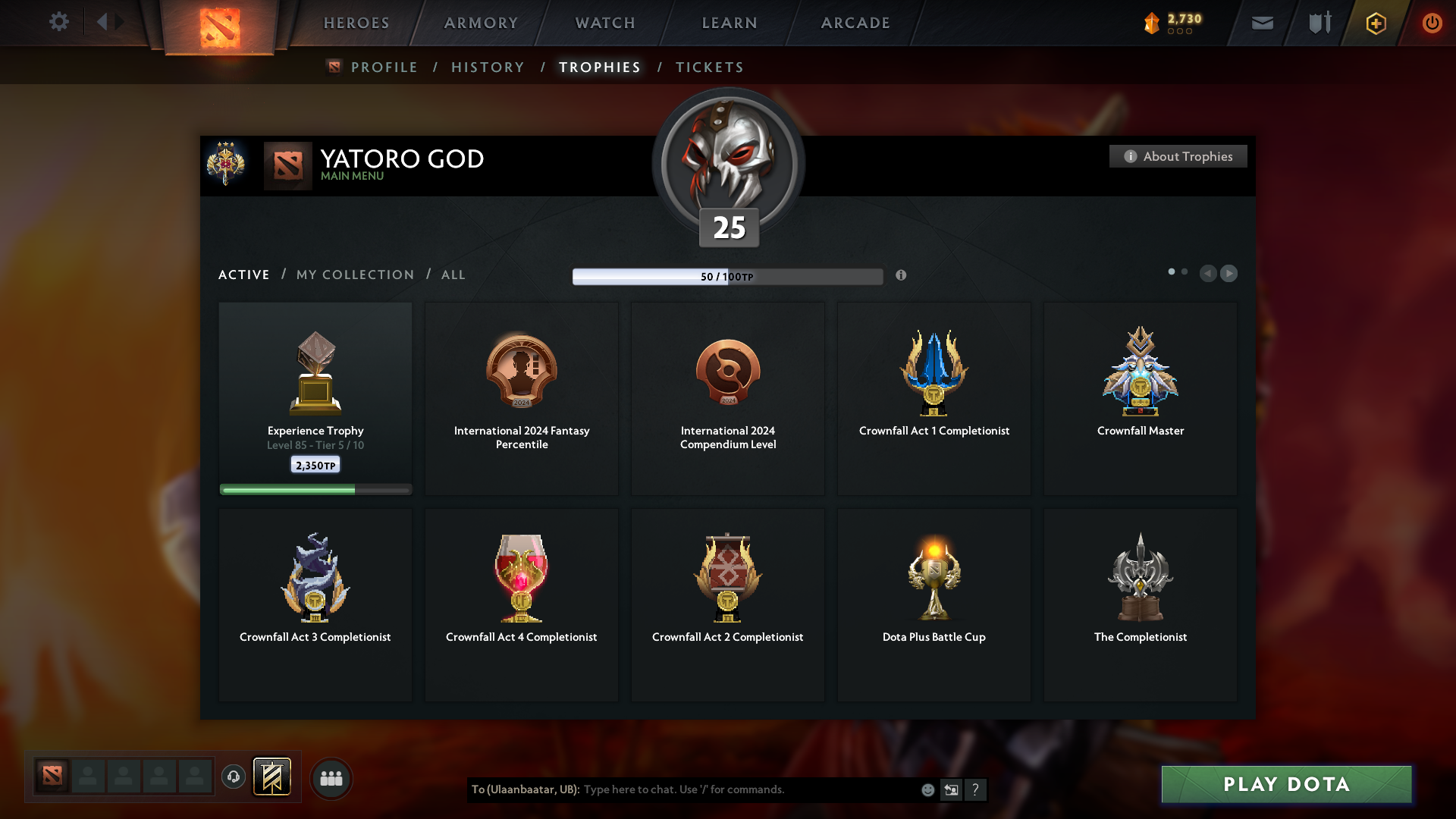 Legend III | MMR: 3370 - Behavior: 8451 - Communication: 8451